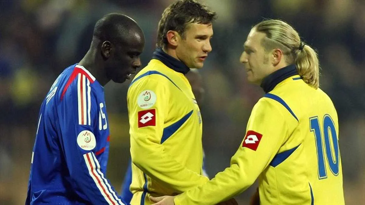 Андрей Воронин (справа) играл в АПЛ еще с пышной шевелюрой