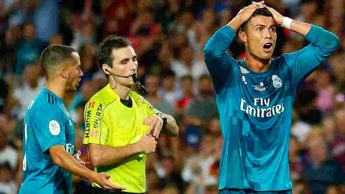 Барселона – Реал: Роналду получил скандальное удаление и толкнул арбитра