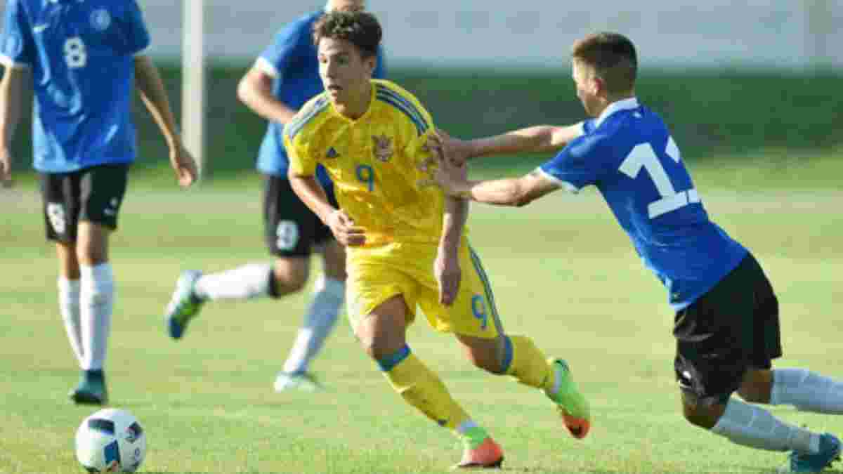 Украина U-17 победила Эстонию U-17 на турнире имени Банникова