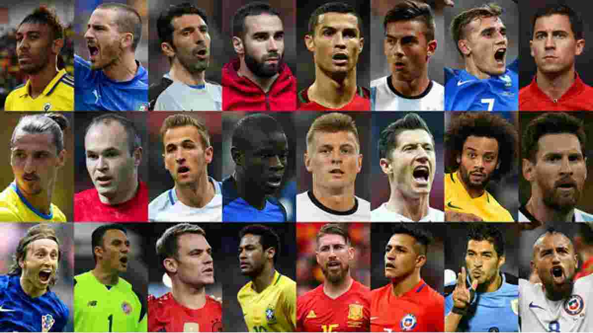 ФИФА назвала 24 претендента на звание лучшего игрока 2017 года