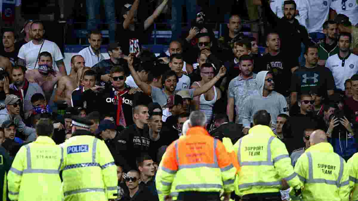 Эвертон – Хайдук: во время матча произошла массовая драка фанатов на трибунах