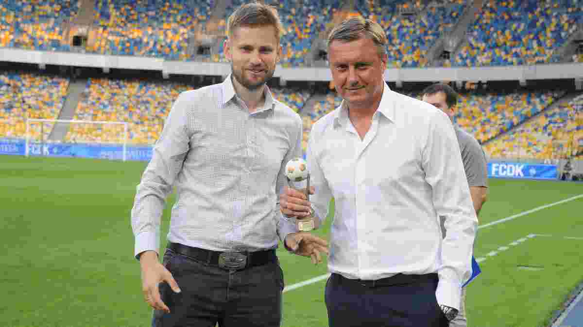 Хацкевич та Мбокані отримали нагороди від "Футбол 24" як найкращі у липні