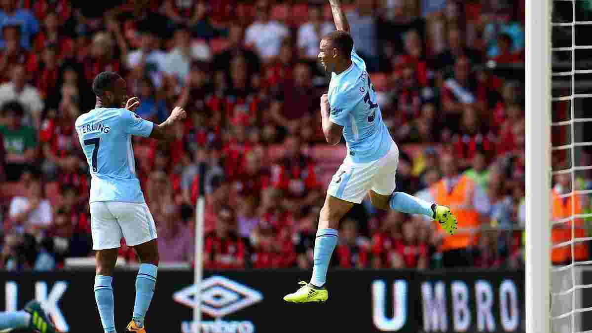 Манчестер Сити вырвал победу в матче против Борнмута благодаря голу Стерлинга