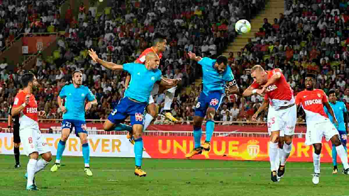 Лига 1: Монако разбомбил Марсель, Лилль потерял очки с Анже