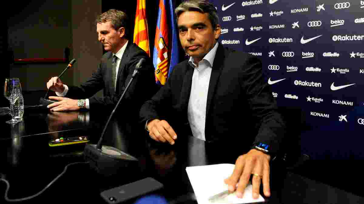 Директор Барселоны Солер сконфузился на пресс-конференции, заявив об уходе Месси