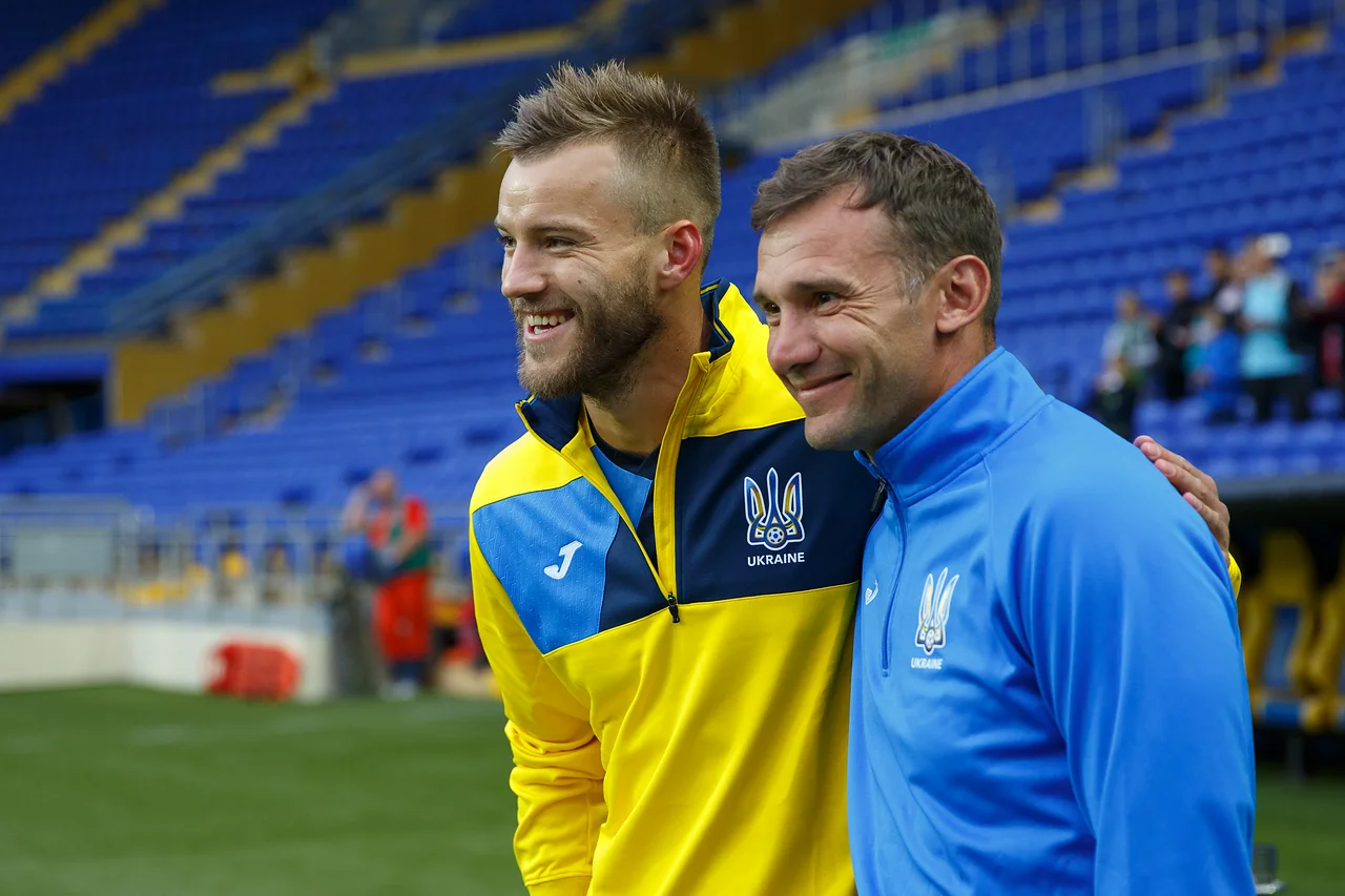 Андрій Ярмоленко і Андрій Шевченко / фото О. Осипов