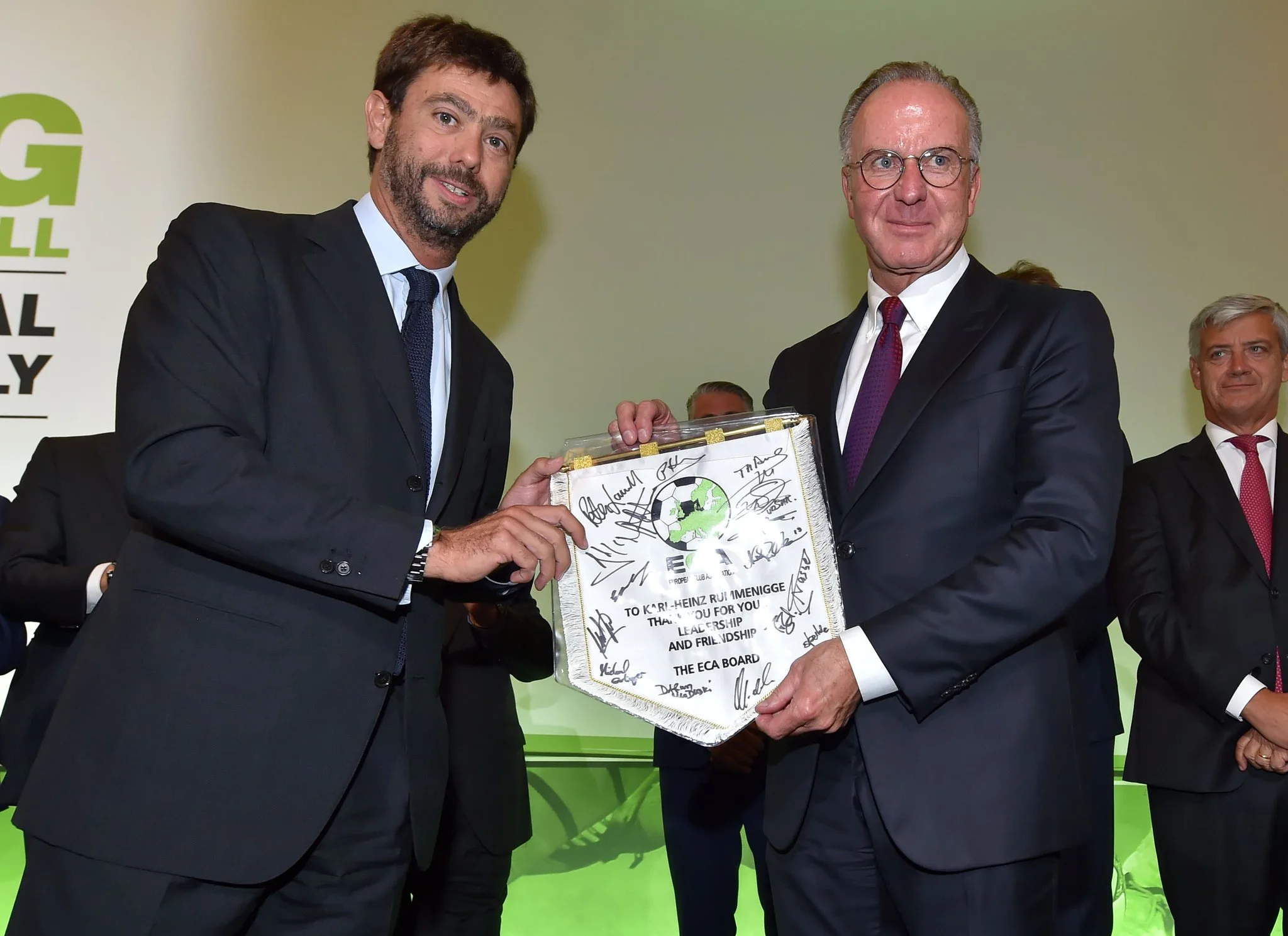 Андреа Аньелли и Карл-Хайнц Румменигге