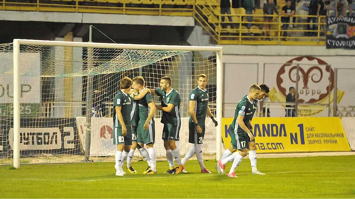 Святкування Ворскли після гола Кравченка / Фото: ФК Ворскла
