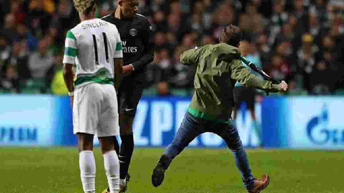 Фанат Селтика пытался ударить Мбаппе во время матча Лиги чемпионов