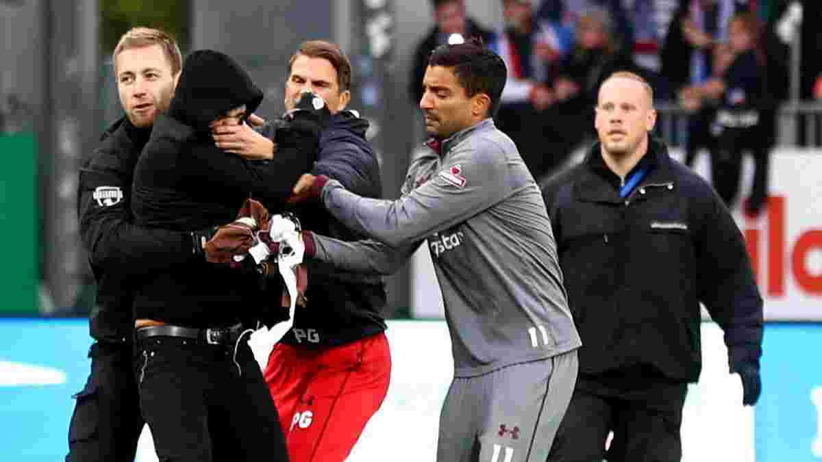 Во 2-й Бундеслиге футболисты Санкт-Паули вместе с полицией устроили охоту на хулиганов-фанатов
