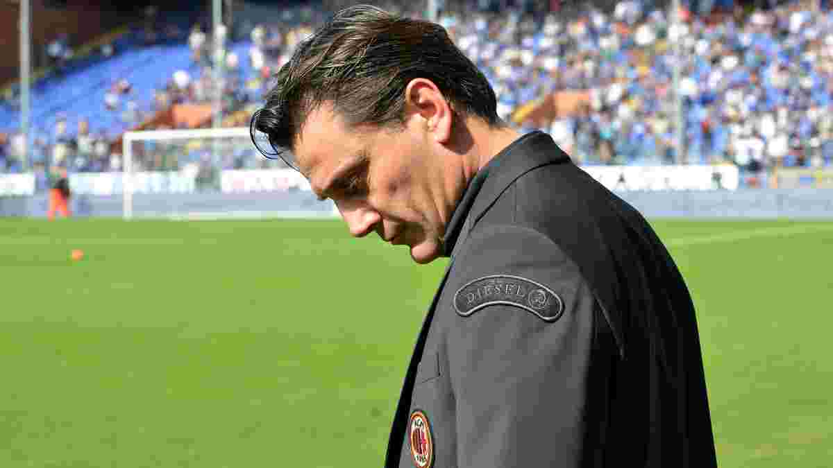 Милан недоволен Монтеллой и поставил тренеру ультиматум