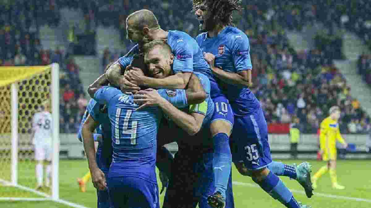Ліга Європи: Арсенал переміг БАТЕ, Стяуа здолала Лугано