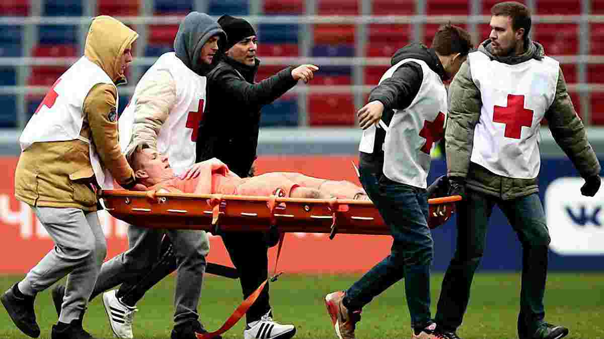 Полузащитник ЦСКА Вернблум получил ужасную травму в матче против Уфы