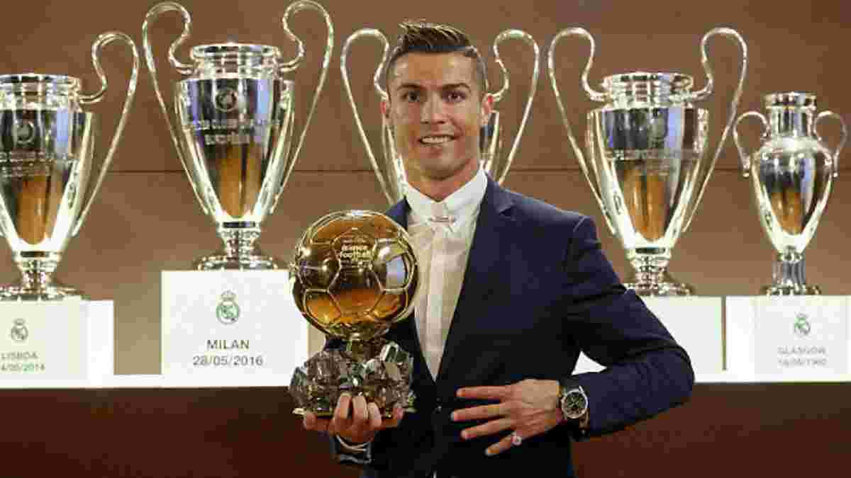 Роналду продал копию своего "Золотого мяча" за 600 тысяч евро и отдал деньги на благотворительность