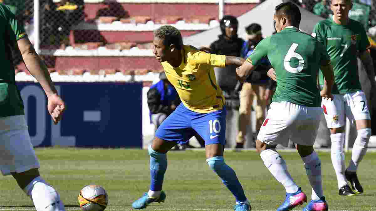 Збірна Бразилії пройшла кисневу терапію після матчу з Болівією у "нелюдських умовах"