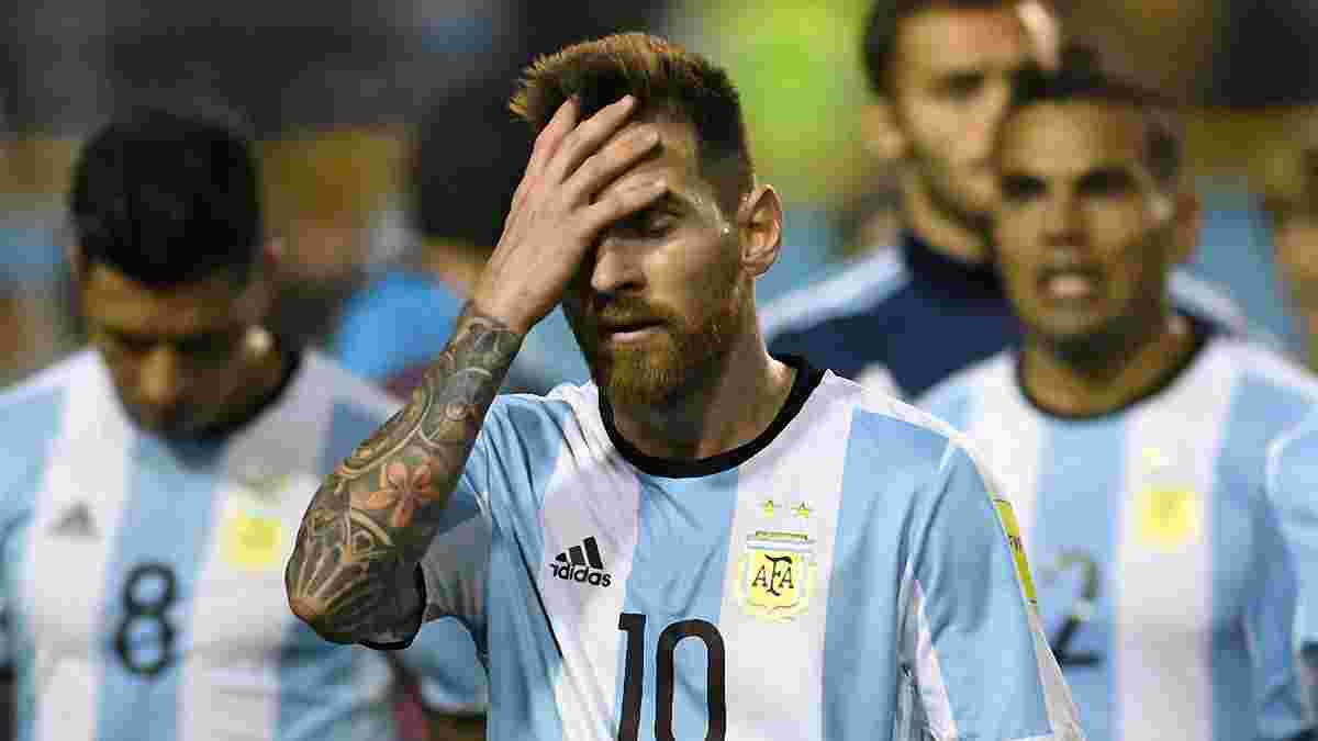 Аргентина завдала 73 удари і не забила жодного гола в останніх 4-х матчах відбору до ЧС-2018