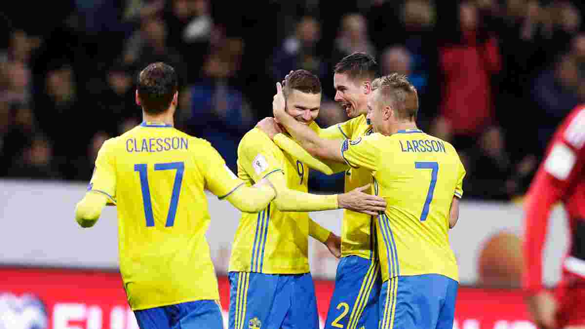 Відбір до ЧС-2018: Швеція забила 8 голів Люксембургу та обійшла Францію, Естонія знищила Гібралтар