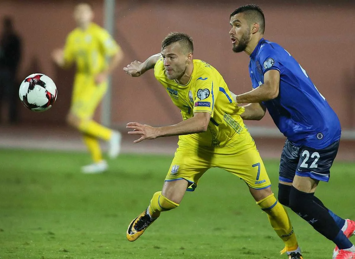 Ярмоленко в попередньому матчі / Є. Кравс