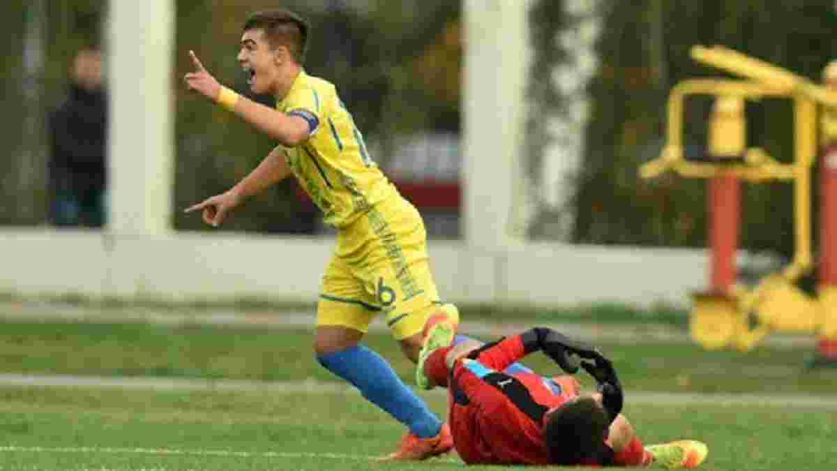 Сборная Украины U-16 в товарищеской игре сыграла вничью с Италией
