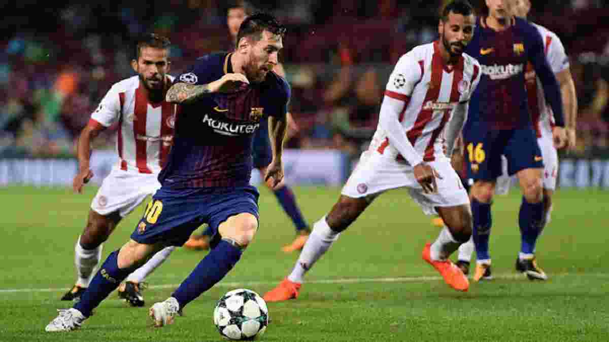 Лига чемпионов: Барселона в меньшинстве победила Олимпиакос, Ювентус одержал победу над Спортингом на последних минутах