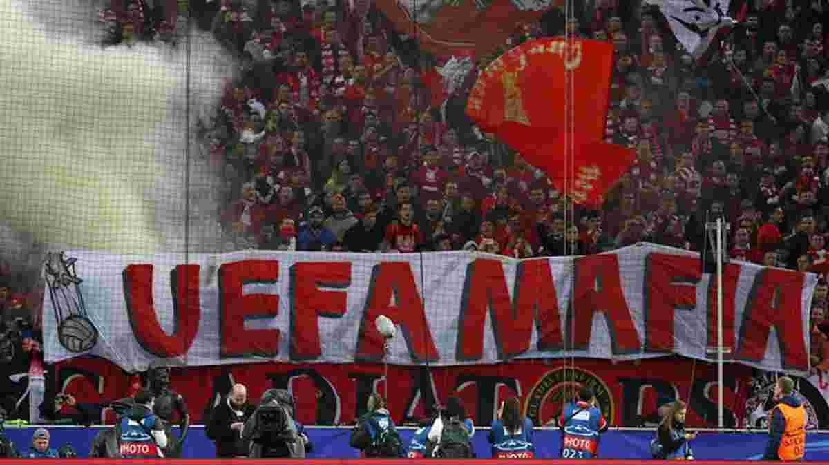 УЕФА оштрафовал Спартак за поведение фанатов на матче с Ливерпулем