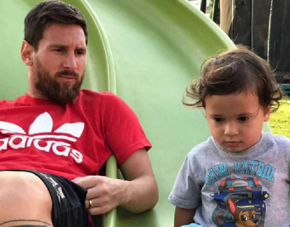 Мессі та його молодший син Матео