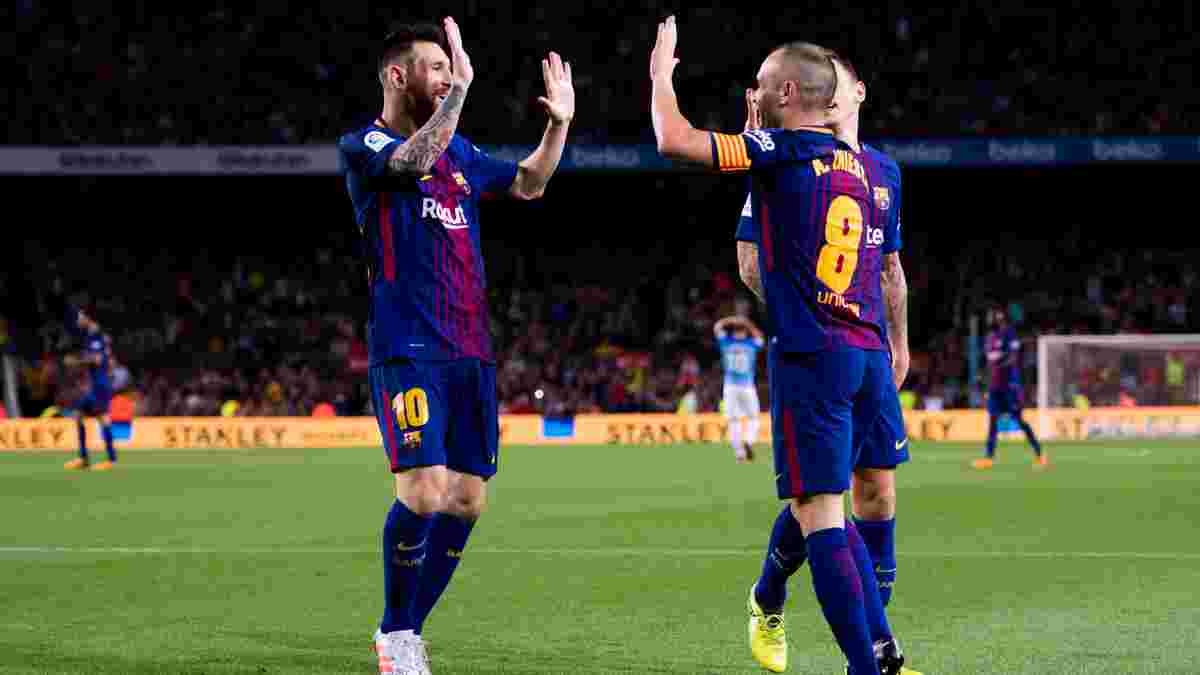 Барселона – Малага: Іньєста забив у чемпіонаті Іспанії вперше за 2 роки