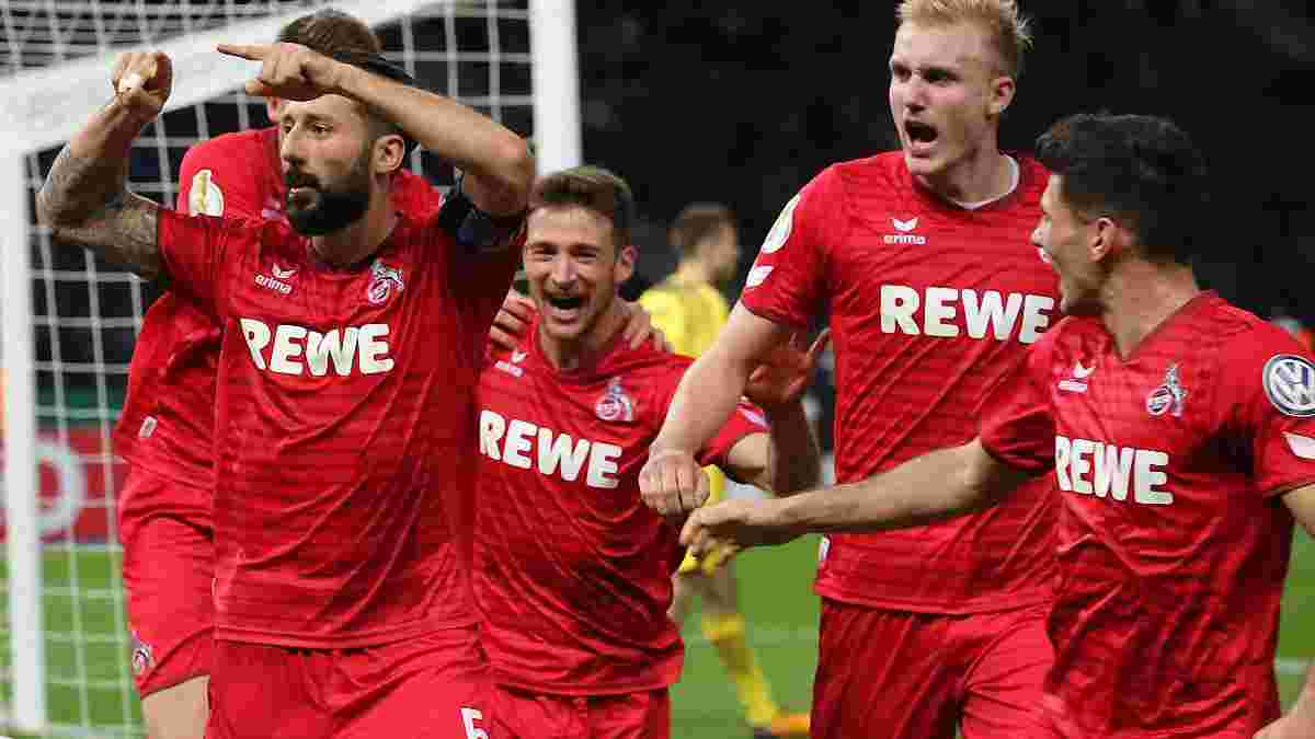 Кубок Германии: Кельн без проблем одолел Герту, Вольфсбург минимально обыграл Ганновер