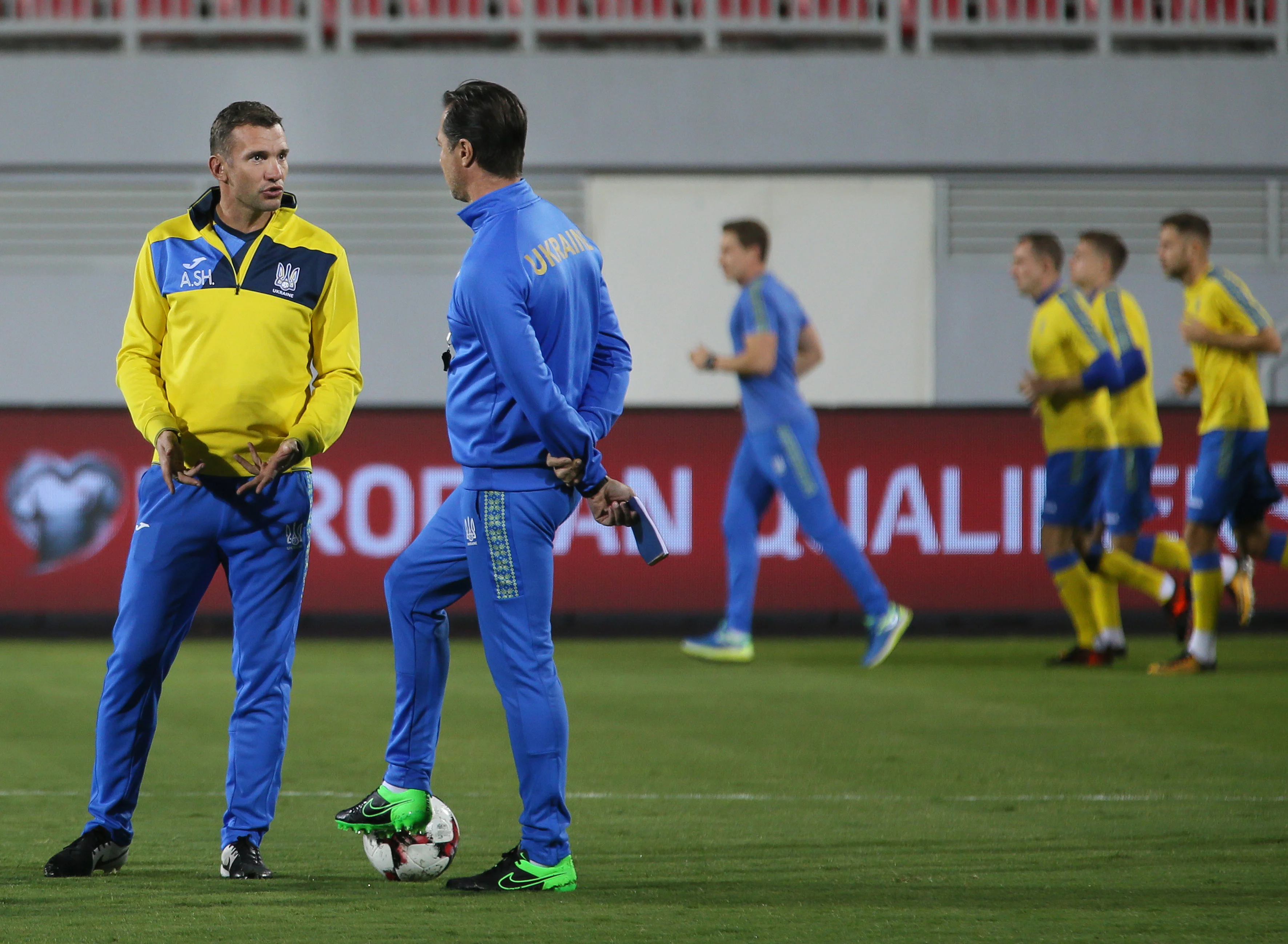 Тренировка сборной Украины / Фото Е. Кравса