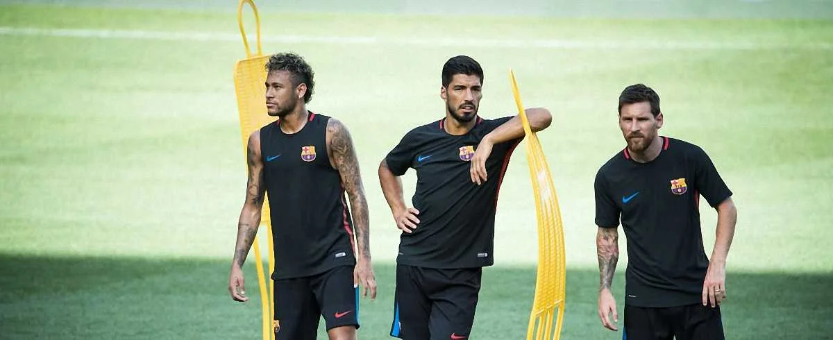 Неймар, Суарес и Неймар / getty images