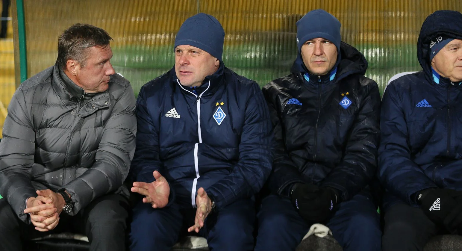 Тренерський штаб Динамо / фото Є. Кравс