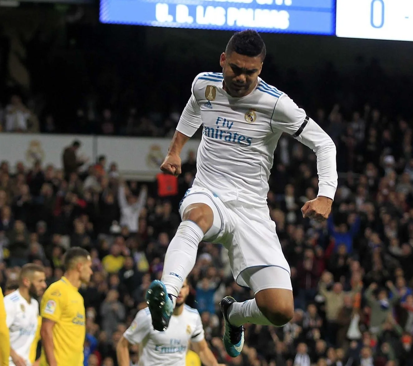 Каземіро святкує гол / твіттер Ла Ліги