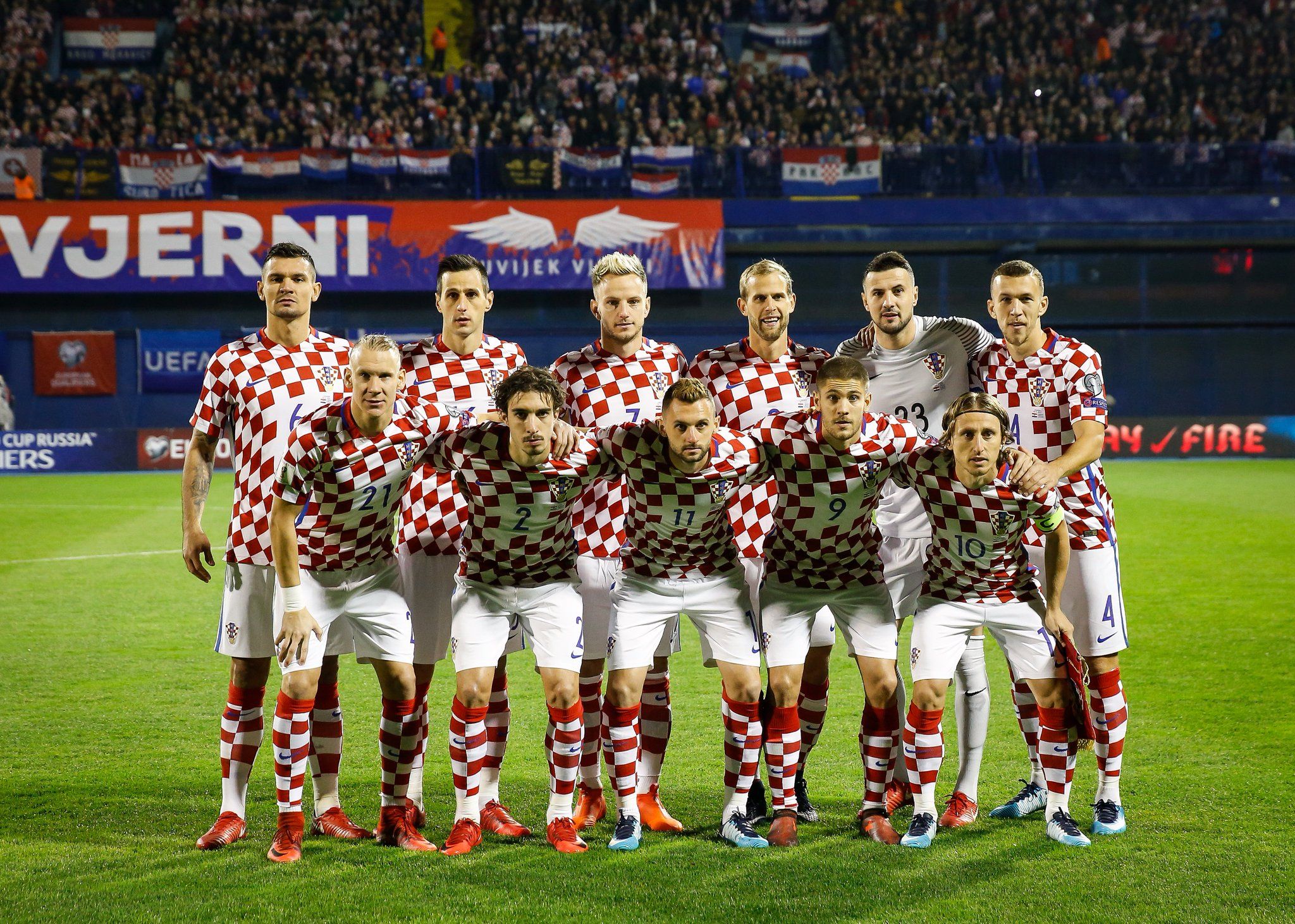 Сборная Хорватии перед началом матча / European Qualifiers