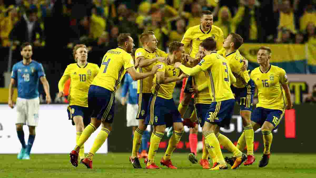 Плей-офф до ЧС-2018: Швеція мінімально перемогла Італію в Стокгольмі