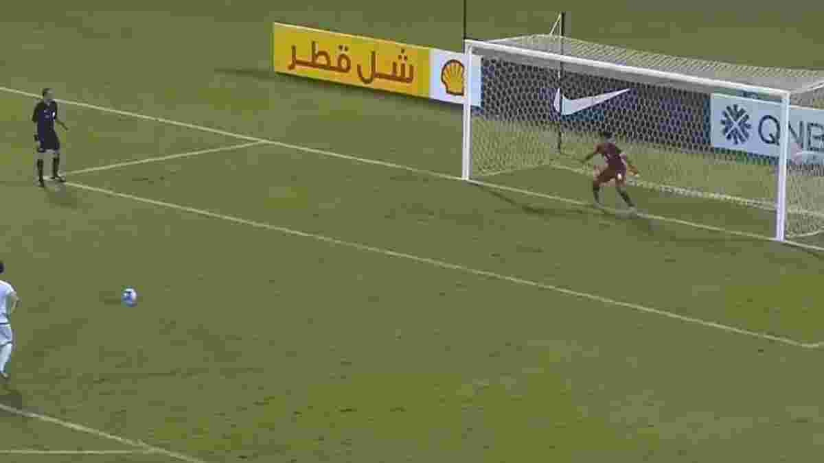Полузащитник сборной Катара U-19 отразил пенальти, заменив удаленного голкипера