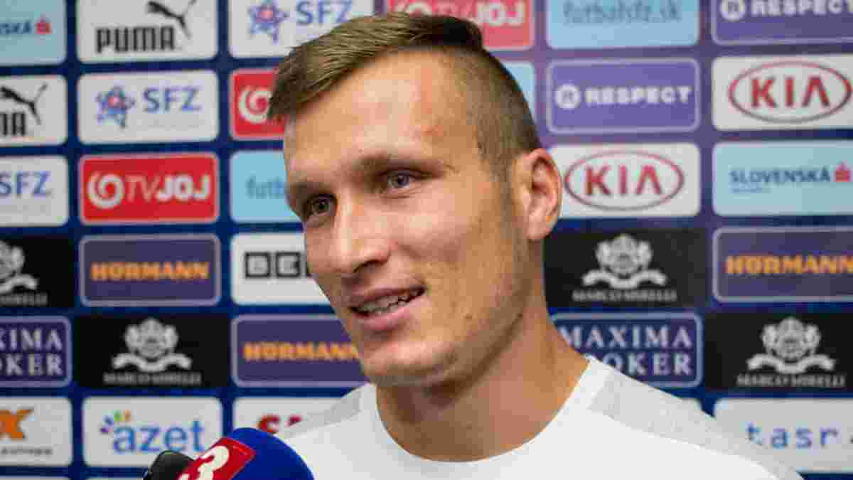 Штетіна: Радий забити перший гол за збірну Словаччини