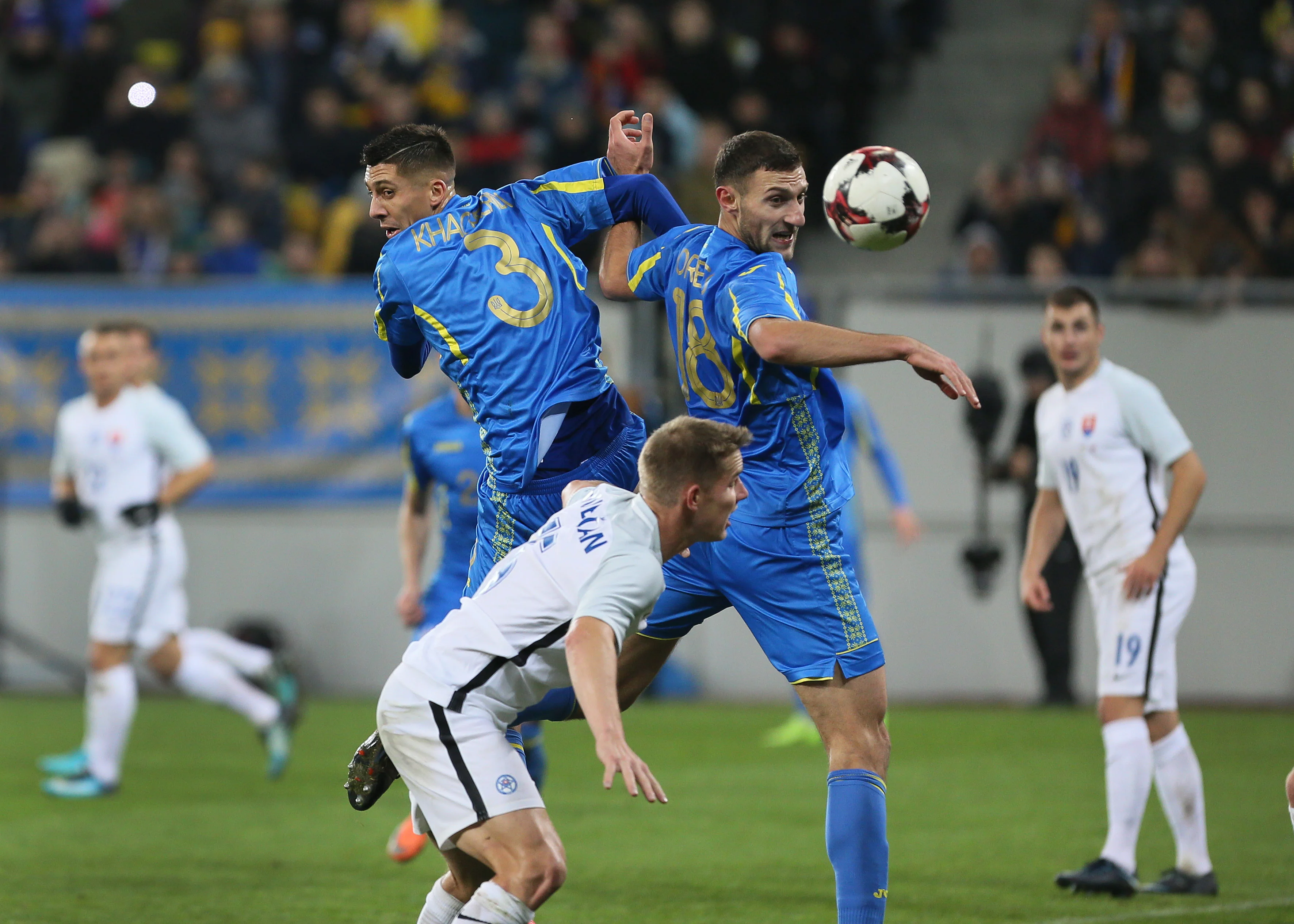 Украина – Словакия / фото: Е. Кравс