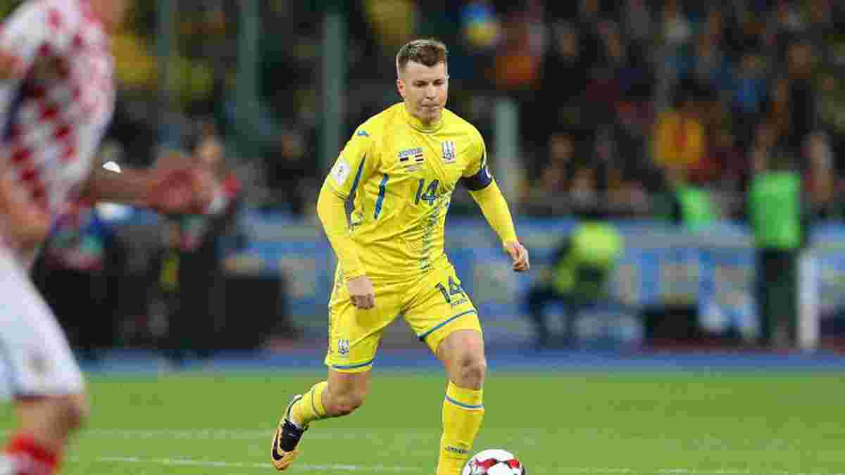 Ротань вийшов на 3 місце за кількістю матчів за збірну України