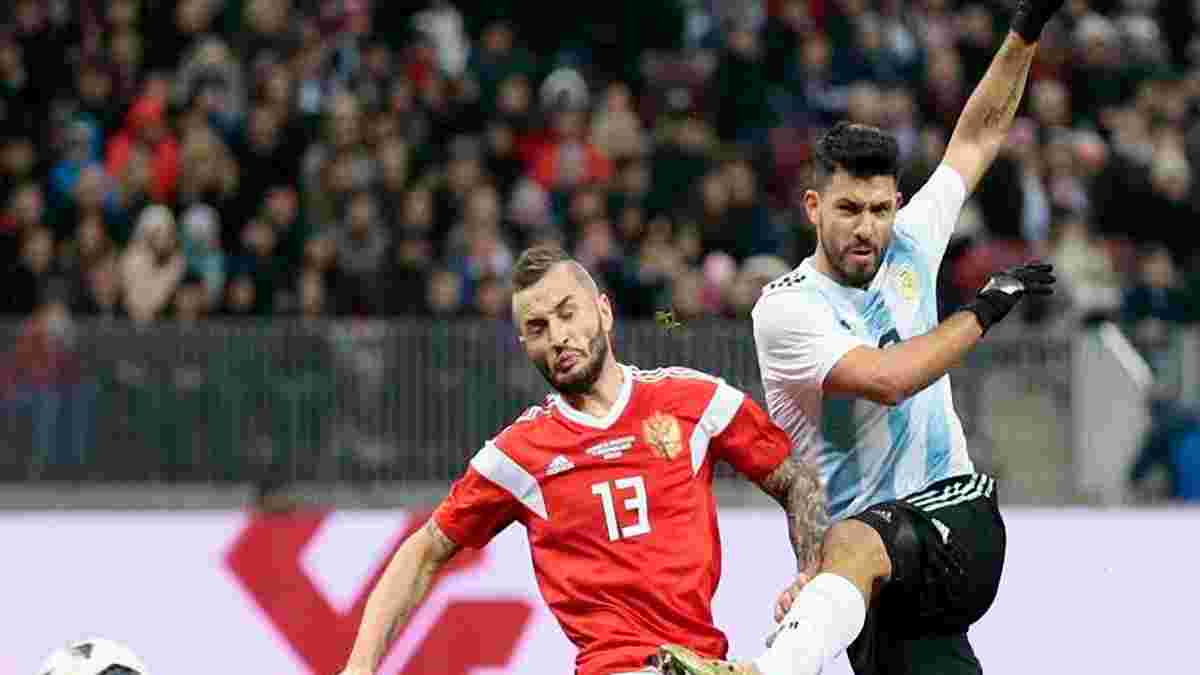 Агуеро вийшов на 3-є місце серед найкращих бомбардирів Аргентини, забивши гол Росії