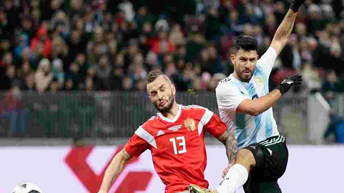 Агуэро вышел на 3 место среди лучших бомбардиров Аргентины, забив гол России