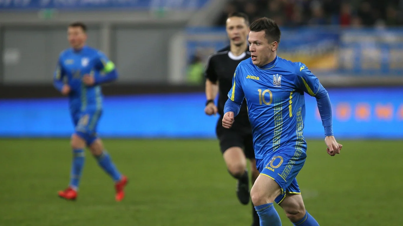 Евгений Коноплянка принес победу в матче Украина – Словакия