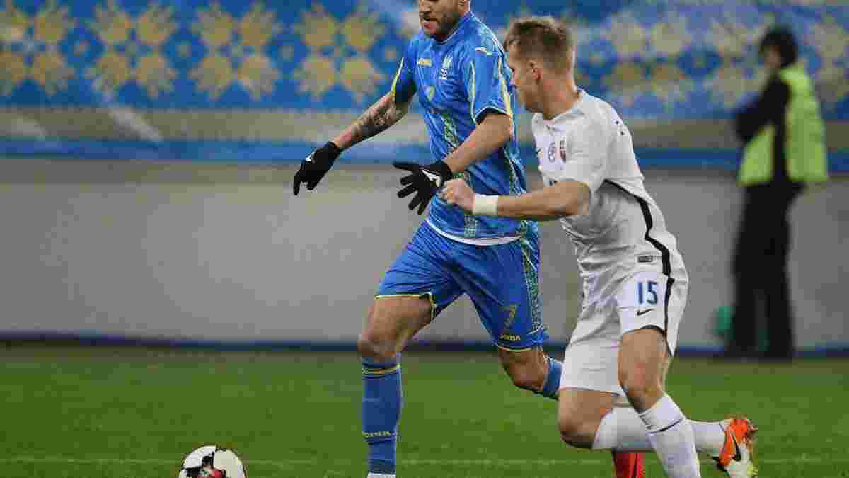 Україна – Словаччина: Ярмоленко – найкорисніший гравець матчу 