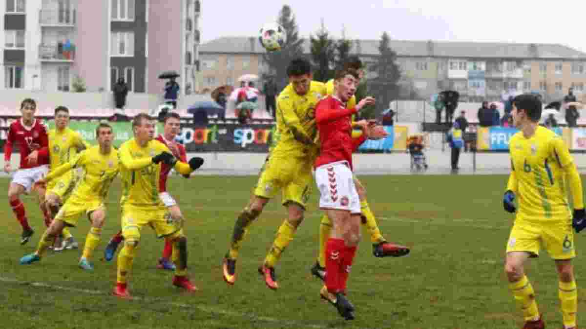 Украина U-18 проиграла Дании U-18 в товарищеском матче