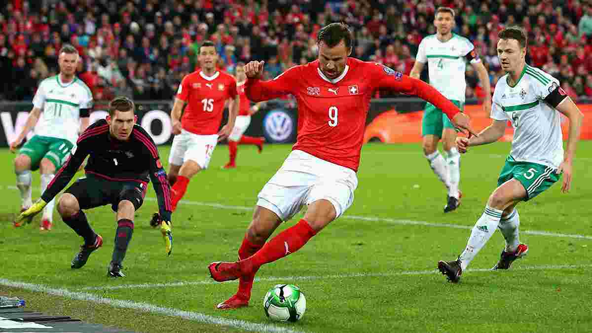 Швейцария не победила Северную Ирландию, но вышла на чемпионат мира
