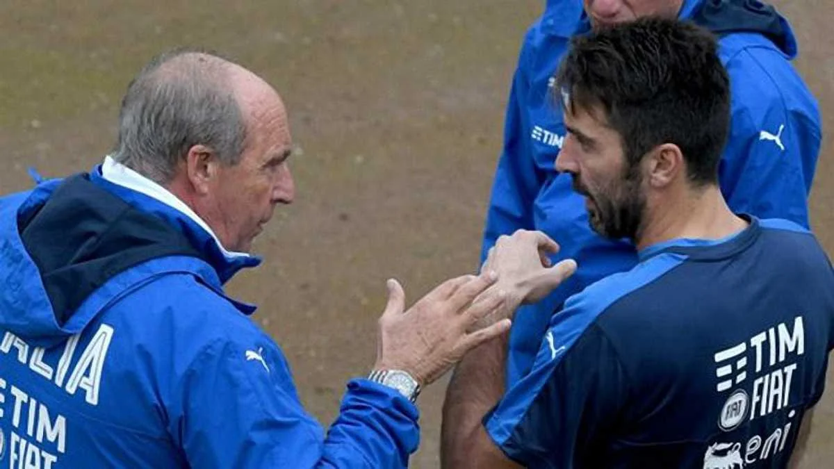 Джампьеро Вентура и Джиджи Буффон