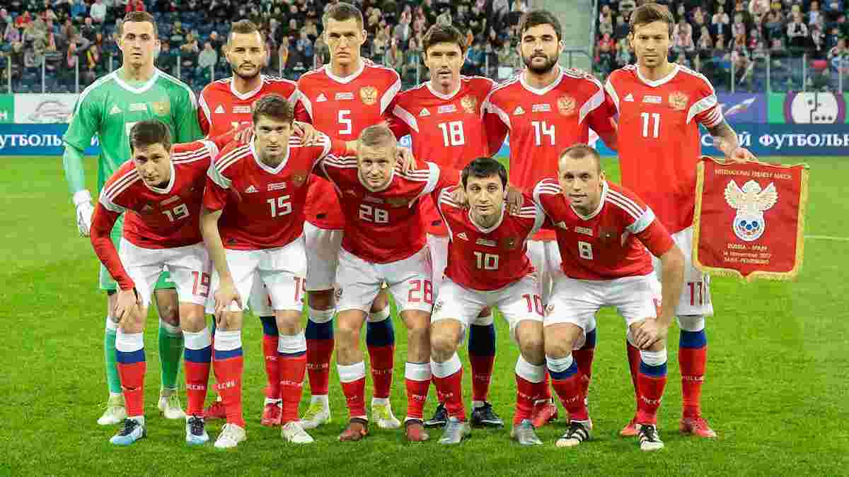 Збірна Росії має найгірший рейтинг ФІФА серед всіх учасників ЧС-2018 