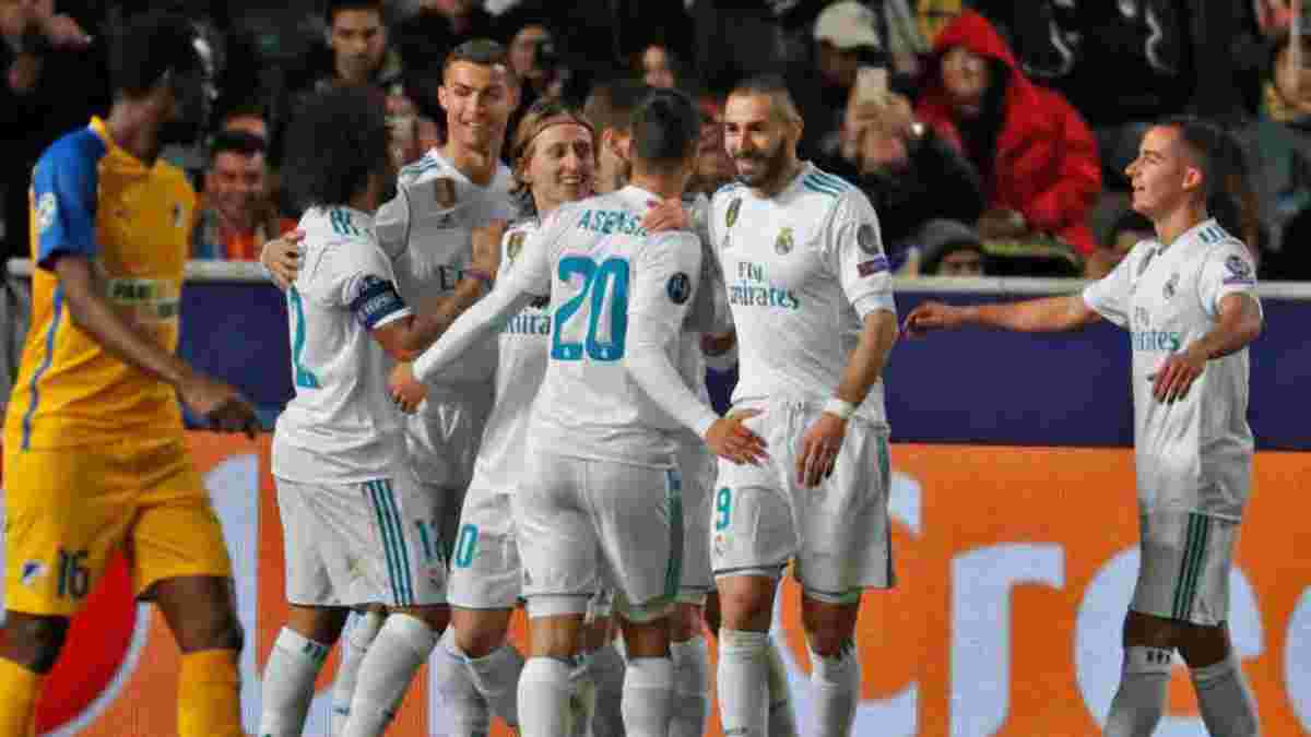 Реал стал шестым клубом, который вышел в 1/8 Лиги чемпионов 2017/18