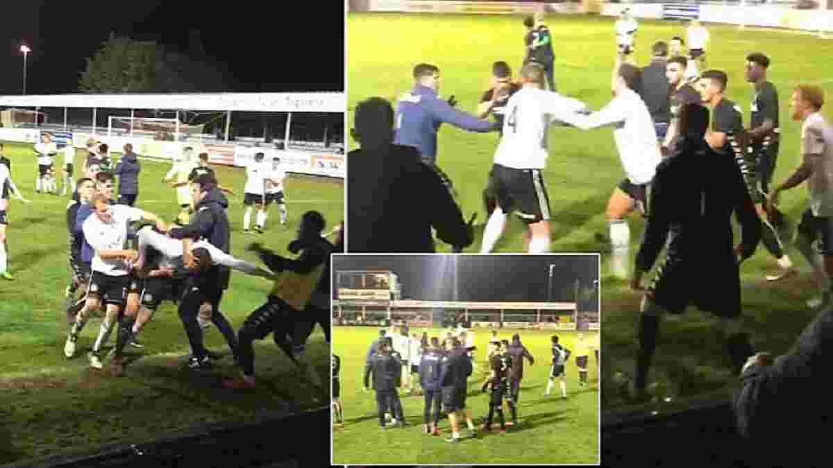 Матч у Англії був зірваний через бійку футболістів