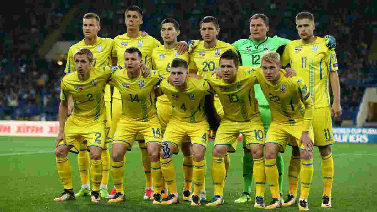 Збірна України опустилась на 5 позицій в оновленому рейтингу ФІФА