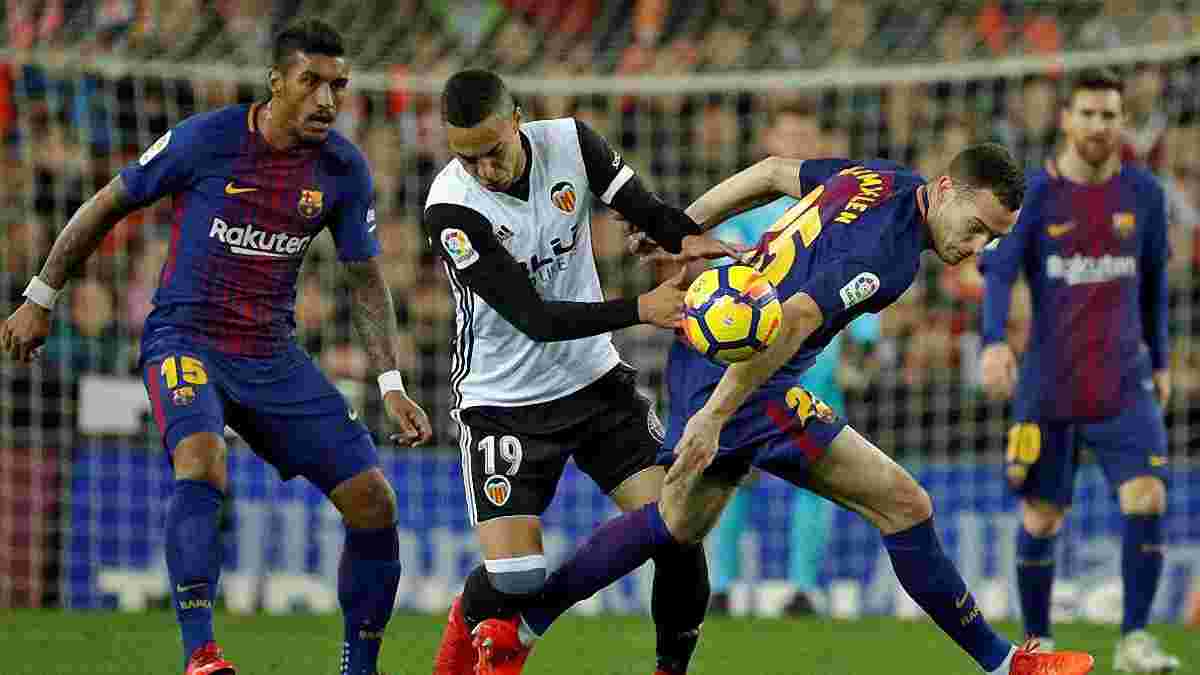 Барселона вирвала нічию у скандальному матчі проти Валенсії